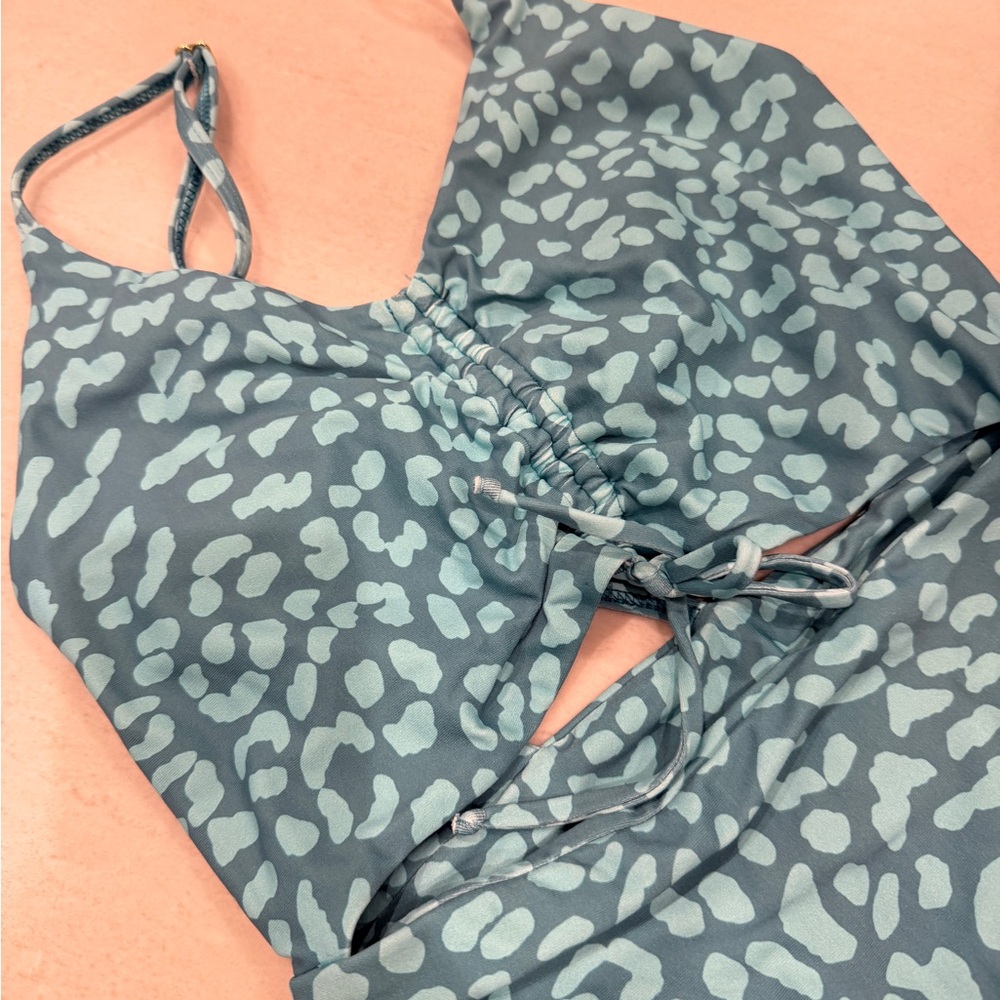 Midori Teal and Light Blue Swimwear - Picture 2 of 8